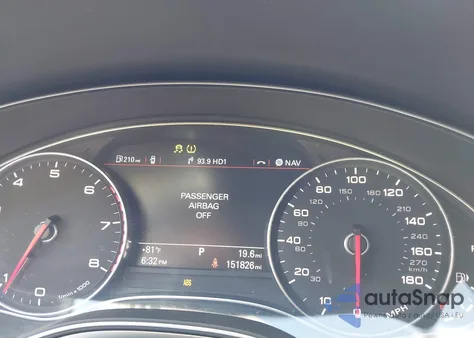 2013 Audi A6 2.0T Premium z USA, uszkodzony, nr VIN WAUGFAFC4DN112438